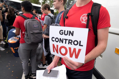 Campaña juvenil contra las armas en EEUU con movilizaciones en Florida, EEUU.