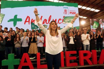 La candidata socialista a la reelección, Susana Díaz.