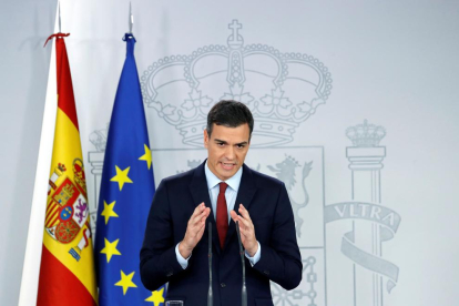 Sánchez va anunciar en conferència de premsa haver arribat a un acord sobre Gibraltar.