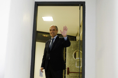 L’exsecretari general del PP valencià Ricardo Costa, ahir, a l’Audiència Nacional.