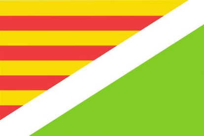 Propuesta 1 para la nueva bandera de Les Borges.