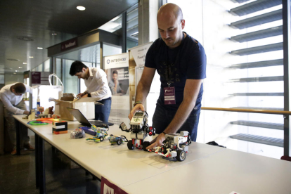 El congreso también ofrece una exposición de robots. 