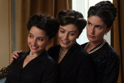 Zoe, Micol i Giovanna Fontana van dur els seus vestits a Hollywood.