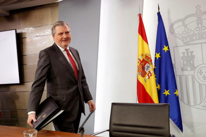 El portaveu de l'Executiu, Íñigo Méndez de Vigo.