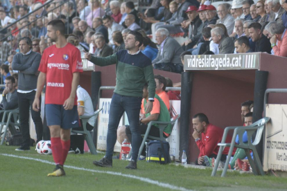 Gerard Albadalejo, el pasado domingo en el campo del Olot.