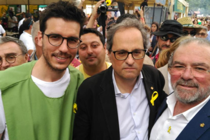 Torra pide en el Aplec que Lleida respete los lazos amarillos y defienda la libertad de expresión