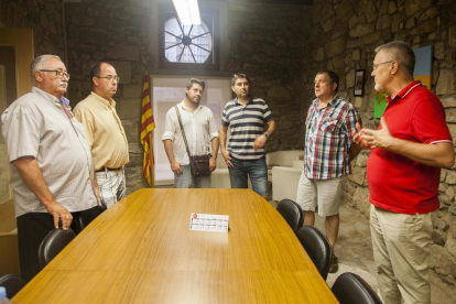 Reunió dels alcaldes de l’Urgell el passat 4 d’agost.