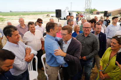 Presentó ayer en Gimenells el programa de los populares para la agricultura y la industria agroganadera y aseguró que “el agua será prioridad número uno” si gobierna