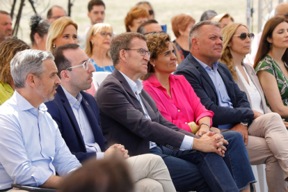 Presentó ayer en Gimenells el programa de los populares para la agricultura y la industria agroganadera y aseguró que “el agua será prioridad número uno” si gobierna