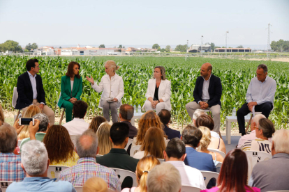 Presentó ayer en Gimenells el programa de los populares para la agricultura y la industria agroganadera y aseguró que “el agua será prioridad número uno” si gobierna