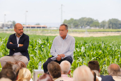 Presentó ayer en Gimenells el programa de los populares para la agricultura y la industria agroganadera y aseguró que “el agua será prioridad número uno” si gobierna