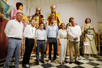 El alcalde de Madrid, Martínez-Almeida, de visita a Lleida, con Xavi Palau y Dante Pérez