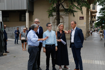 El ministre de la Presidència, Félix Bolaños, del PSC, de visita a Lleida