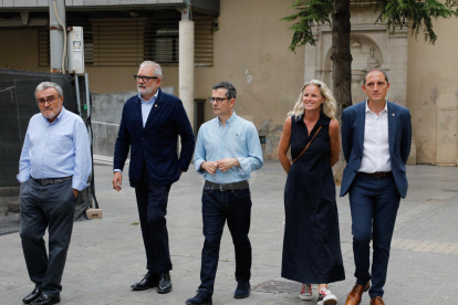 El ministre de la Presidència, Félix Bolaños, del PSC, de visita a Lleida