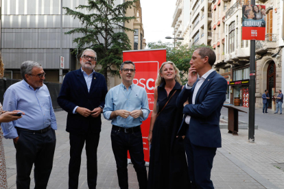 El ministre de la Presidència, Félix Bolaños, del PSC, de visita a Lleida