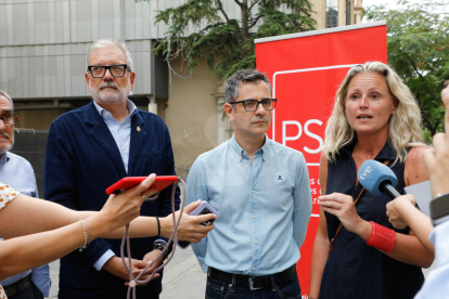 El ministro de la Presidencia, Félix Bolaños, del PSC, de visita a Lleida