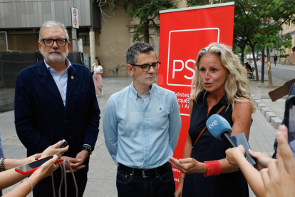 El ministro de la Presidencia, Félix Bolaños, del PSC, de visita a Lleida