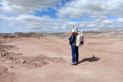 Fotografies de la tripulació d'Hypatia a la MDRS de Utah