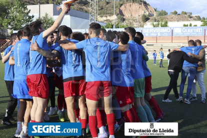 Imatges del partit Igualada 0 - Mollerussa 2, que suposa l'ascens dels del Pla a Tercera RFEF