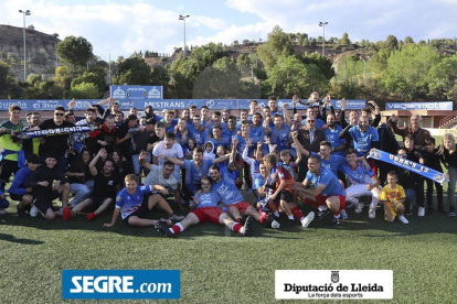 Imatges del partit Igualada 0 - Mollerussa 2, que suposa l'ascens dels del Pla a Tercera RFEF