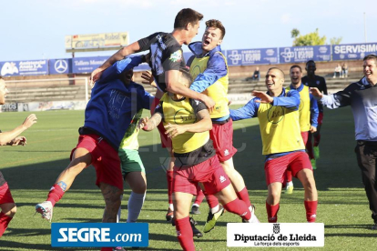 Imatges del partit Igualada 0 - Mollerussa 2, que suposa l'ascens dels del Pla a Tercera RFEF