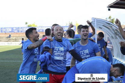 Imatges del partit Igualada 0 - Mollerussa 2, que suposa l'ascens dels del Pla a Tercera RFEF