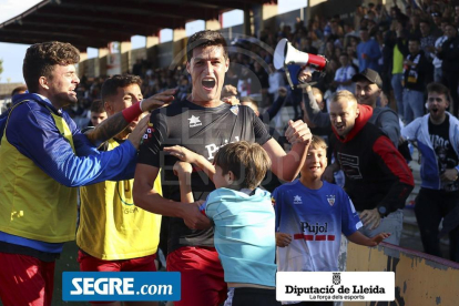 Imatges del partit Igualada 0 - Mollerussa 2, que suposa l'ascens dels del Pla a Tercera RFEF