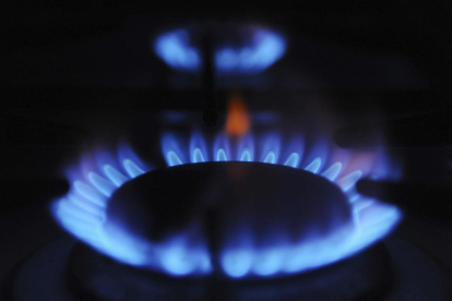Imagen de un quemador de una cocina de gas.