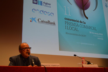 Francesc Fàbregas, president de l'ACPC, durant l'assemblea.