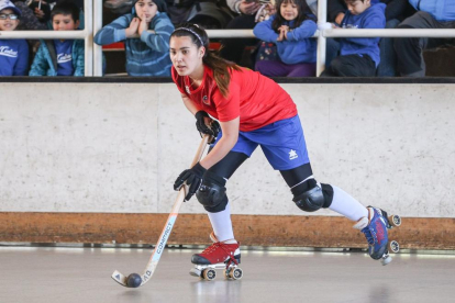 Catalina Flores, nova jugadora del Vila-sana, durant un partit amb la selecció de Xile.