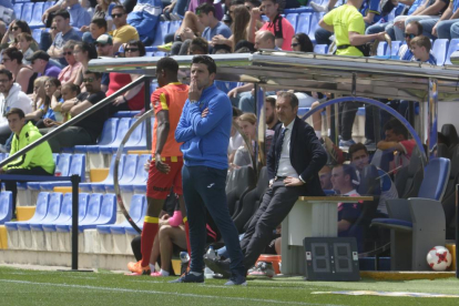 Gerard Albadalejo, diumenge passat al camp de l’Hèrcules.