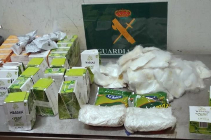 La Guardia Civil se incautó de 24 kilos de cocaína.