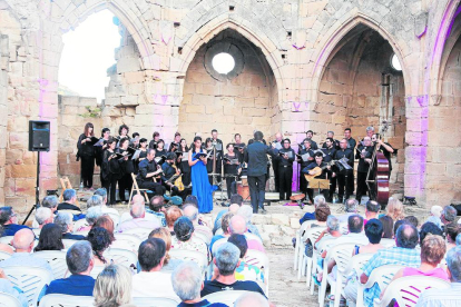 Un moment del concert que va tenir lloc dissabte a Vallsanta.