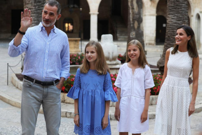 La família reial estrena posat estiuenc al Palau de l’Almudaina