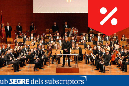 La Banda Simfònica Unió Musical de Lleida en concert.