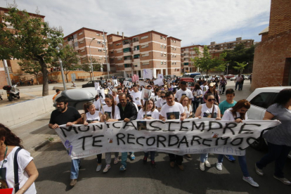 Manifestació després de l’assassinat de la jove de la Mariola el 2015.