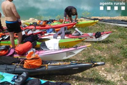 Las inspecciones a embarcaciones y a empresas de alquiler de kayak fueron en Canelles y Camarasa. 