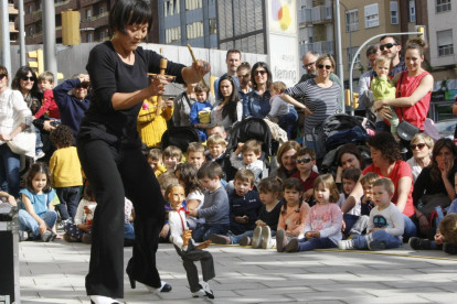 Uno de los espectáculos de marionetas de la pasada edición, en mayo, de la Fira de Titelles de Lleida.