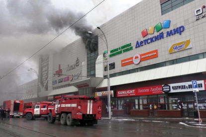 El centro comercial siberiano donde fallecieron 64 personas.