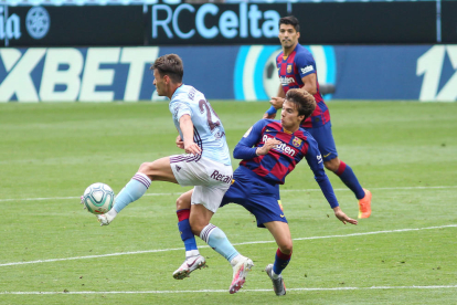 Así de eufórico celebró Messi el primer gol anotado por Luis Suárez.