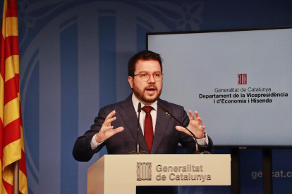 Imatge del vicepresident de la Generalitat i conseller d’Economia, Pere Aragonès.
