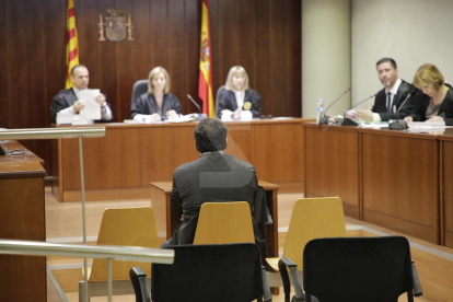 L'acusat, aquest dijous a l'Audiència de Lleida.