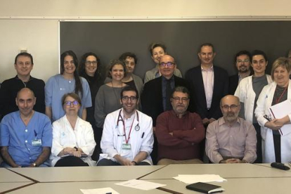 Foto de familia del Comité de Ética Asistencial del ICS Lleida, Alt Pirineu i Aran y Gestió de Serveis Sanitaris.