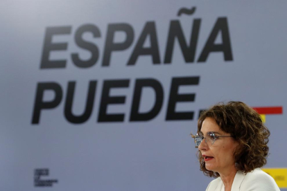 La ministra d'Hisenda i portaveu del Govern espanyol, María Jesús Montero.o.