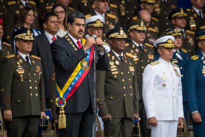Nicolás Maduro, en un acto público el verano pasado.