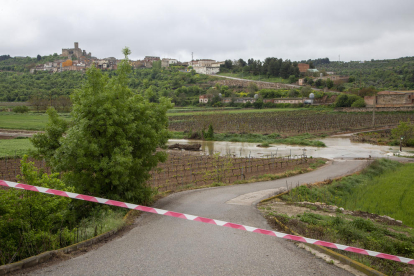 El riu Corb es va desbordar el 21 d’abril i va negar camins a l’Urgell.