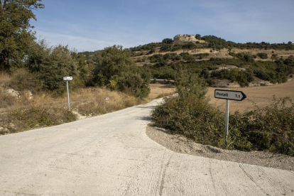 El camí de Monrós que uneix els quatre pobles de Sant Ramon.