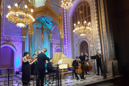 L’orquestra barroca de cambra Vespres d’Arnadí va clausurar el Femap 2019 al seminari de la Seu.