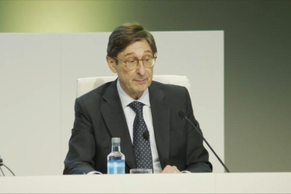 El presidente de Bankia, José Luis Goirigolzarri, ayer.