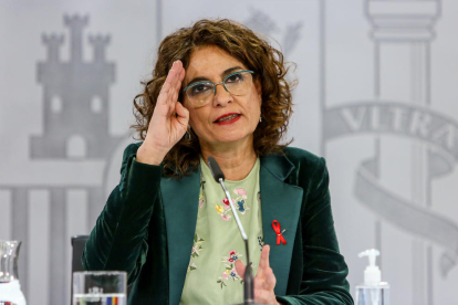 La ministra d’Hisenda, María Jesús Montero, ahir.